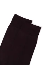 Mısırlı Men's Mercerized Single Summer Ankle Socks Burgundy