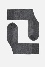 Mısırlı Erkek Kuzu Yünü (Lambswool) Tekli Soket Çorap Füme