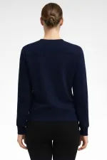 Mısırlı Kadın Modal Sweatshirt Koyu Lacivert