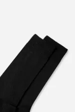 Mısırlı Erkek Soft Wool (Koyun Yünü) Tekli Soket Çorap Siyah