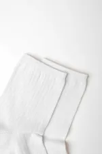 Mısırlı Kadın Merserize Tekli Soket Çorap Beyaz