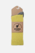 Mısırlı Erkek Alpaka Yünü Tekli Soket Çorap Yeşil