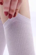 Mısırlı Kadın Modal Kaşmir Tekli Soket Çorap Lila