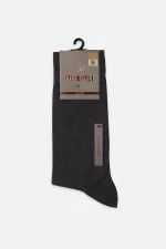 Mısırlı Men's Mercerized Single Summer Ankle Socks, Smoke Grey