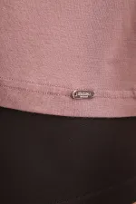 Mısırlı BAMBU ZEUS LUXURY Regular Fit Bisiklet Yaka Fanila / T-Shirt Lavender