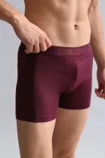 Mısırlı Modal By TENCEL Compact Cotton Classic Boxer Shorts, Burgundy