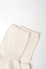 Mısırlı Kadın Merserize Tekli Soket Çorap Bej