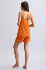 Kadın Modal İnce Askılı Pijama Üst Pas Kırmızı