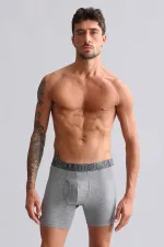 Mısırlı Modal By TENCEL SPARTACUS PERFORMANCE Long Boxer Gri