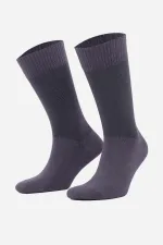 Mısırlı Erkek Modal Tekli DİABETİKER Lastiksiz Uzun Soket Çorap Füme
