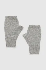 Unisex Wool Beanie and Glove Set - Milda Grey