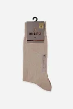 Mısırlı Men's Mercerized Single Summer Ankle Socks, Milky Brown