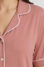 Egyptian Women's Modal Pajama Set Salmon