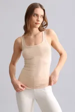 Mısırlı Modal By TENCEL U HELEN Thick Strap Long T-Shirt / Tank Top Ten