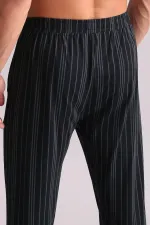 Pantalon droit en bambou noir pour homme, style égyptien