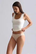 Mısırlı Modal By TENCEL LACE Kalın Askılı Dantelli Atlet / T-Shirt Ekru Mısırlı Modal By TENCEL LACE Kalın Askılı Dantelli Atlet / T-Shirt Ekru