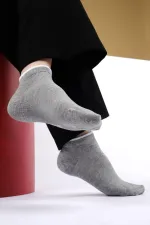 Mısırlı Kadın Modal Tekli Yazlık Sneaker Çorap Gri