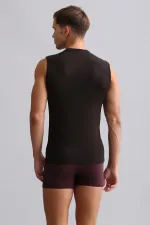 Mısırlı BAMBOO HERCULES Slim Fit V-Neck Athletic Tank Top / T-Shirt Brown