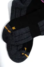 Chaussettes de ski et de snowboard anatomiques pour hommes, noires, de marque égyptienne