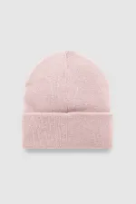 Mısırlı Unisex Wool Twisted Flat Beanie - Javier Pink
