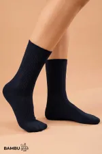 Egyptian Unisex Bamboo Flight and Pilot Socks with Special Tightening Technology, Navy Blue Egyptian Unisex Bamboo Flight and Pilot Socks with Special Tightening Technology, Navy Blue