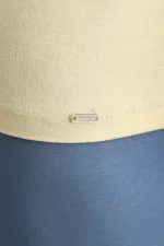 Débardeur/T-shirt de sport à col rond, coupe classique, couleur kaki, de la marque Egyptian BAMBOO ZEUS LUXURY.