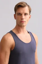 Mısırlı ORGANIC Pamuklu ZEUS LUXURY Regular Fit Basic Atlet Antrasit