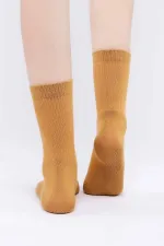 Mısırlı Kadın Modal Tekli Soket Çorap Hardal