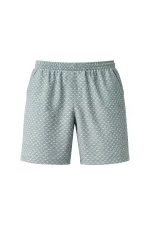 Ensemble 3 pièces pour homme en coton égyptien, col rond et poches, blanc/vert