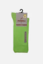 Men's Bamboo Single Diabetic Elastic-Free Ankle Socks Green