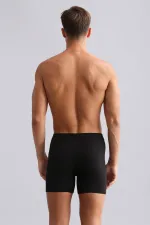 Mısırlı BAMBOO ZEUS Regular Fit Long Boxer Shorts Black