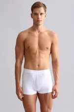 Boxer blanc SPARTACUS PLUS PERFORMANCE en coton biologique égyptien