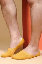 Mısırlı Erkek Bambu Tekli Yazlık Babet Çorap Sarı