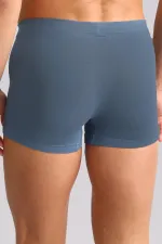 Mısırlı BAMBU ZEUS LUXURY Regular Fit Metal Armalı Boxer Gece Mavisi