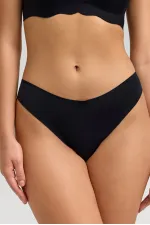 Mısırlı Lazer Kesim Görünmez Brazilian Külot Siyah