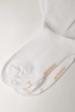 Mısırlı Kadın Merserize Tekli Soket Çorap Ekru