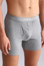 Mısırlı Modal By TENCEL SPARTACUS PLUS PERFORMANCE Long Boxer Grey Melange