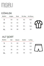 Ensemble chemise et short en coton pour femme, vert clair, style égyptien