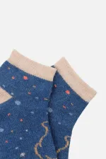 Chaussettes-chaussons bébé unisexes en coton égyptien, 3 paires, multicolores