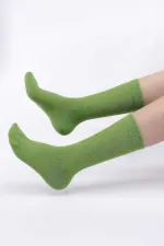 Mısırlı Kadın %10 GÜMÜŞ Madeni İçerikli Soket Çorap Yeşil