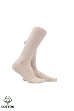 Mısırlı Kadın Pamuklu Havlu 6 Çift Kutulu Soket Çorap Çok Renkli