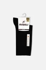 Mısırlı Kadın Organik Pamuklu Tekli Soket Çorap Siyah