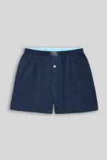 Mısırlı Men's Cotton Ares Boxer Shorts Navy Blue