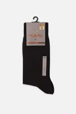 Mısırlı Men's Mercerized Single Summer Ankle Socks Dark Brown