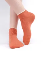 Chaussettes d'été simples en modal pour femmes égyptiennes, couleur terre cuite