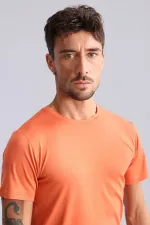 Mısırlı Modal By TENCEL HERCULES Slim Fit Bisiklet Yaka Fanila / T-Shirt Pas Kırmızı