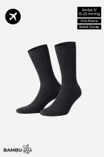 Egyptian Unisex Bamboo Flight and Pilot Socks with Special Tightening Technology, Anthracite Egyptian Unisex Bamboo Flight and Pilot Socks with Special Tightening Technology, Anthracite