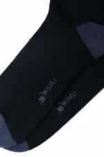 Chaussettes égyptiennes pour homme en coton éponge, coloris bleu marine