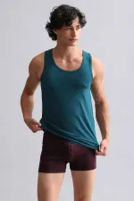 Modal By TENCEL HERCULES Slim Fit Basic Tank Top Green (from Mısırlı brand)
