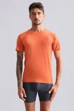Mısırlı BAMBU HERCULES Slim Fit Bisiklet Yaka Fanila / T-Shirt Pas Kırmızı